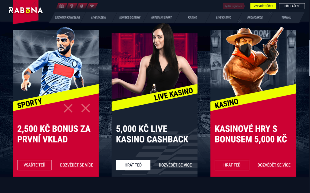 bonusy a propagační akce casino Rabona