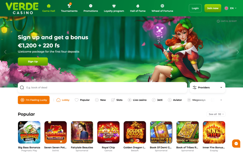 Verde online kasino
